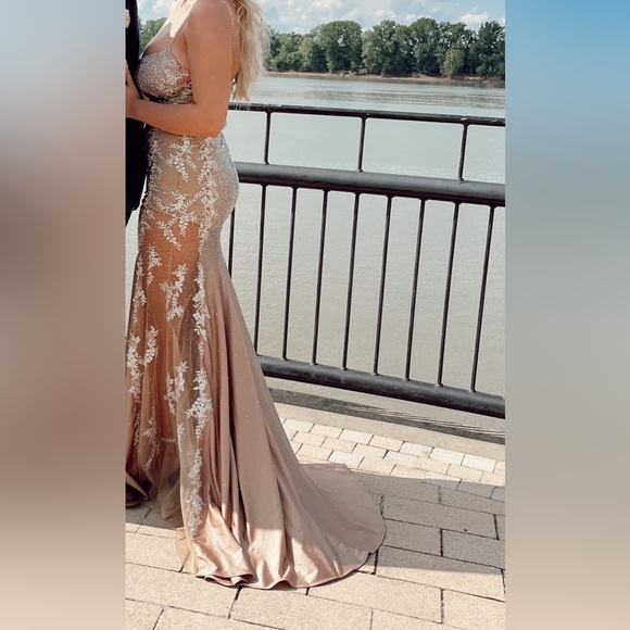 Sherri Hill prom dress Nude (sides mesh) - Picture 3 of 3